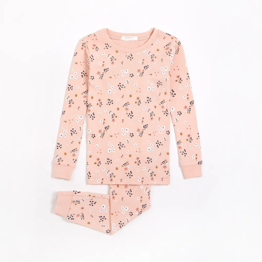 Rose Farmyard Floral Printed PJ Set (2 pcs.)