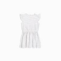 CANDY SKY STRIPE FLUTTER DRESS