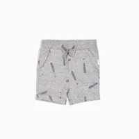 BATTER PRINT HEATHER GREY SHORTS