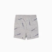 BATTER PRINT HEATHER GREY SHORTS