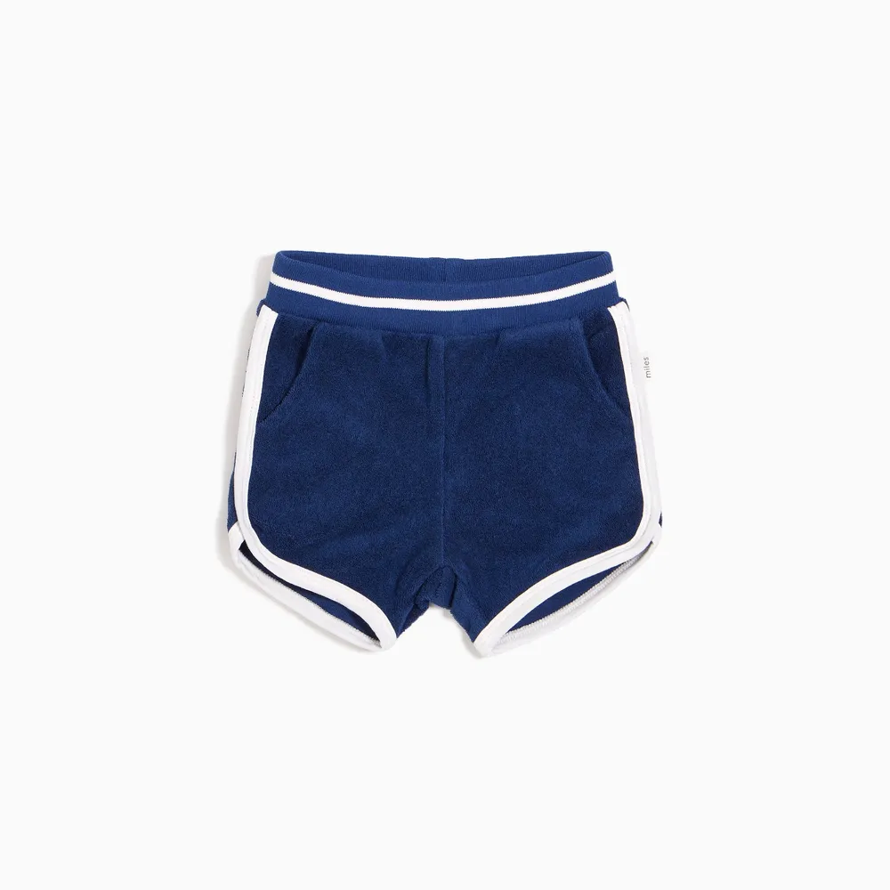 BOYS BLEU TERRY CLOTH SHORTS