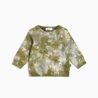 FOREST TIE DYE RINGER SWEATSHIRT