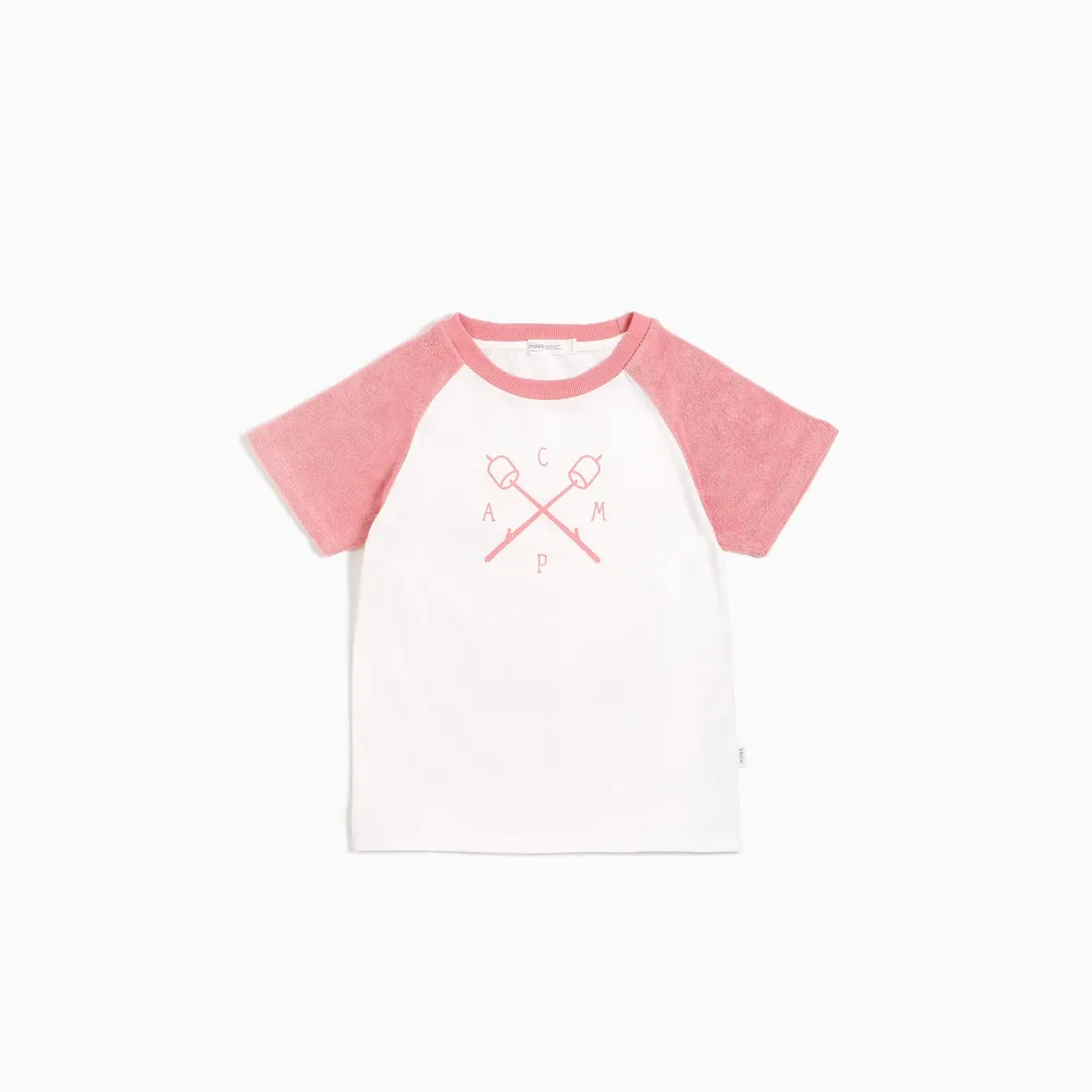 MELON TERRY CLOTH RAGLAN