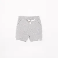 Ribbed Short - Lt. Heather Grey