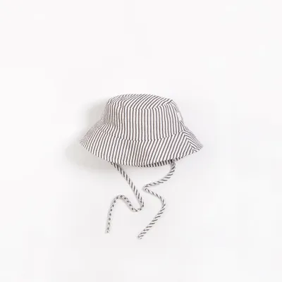 Striped Muslin Sun Hat