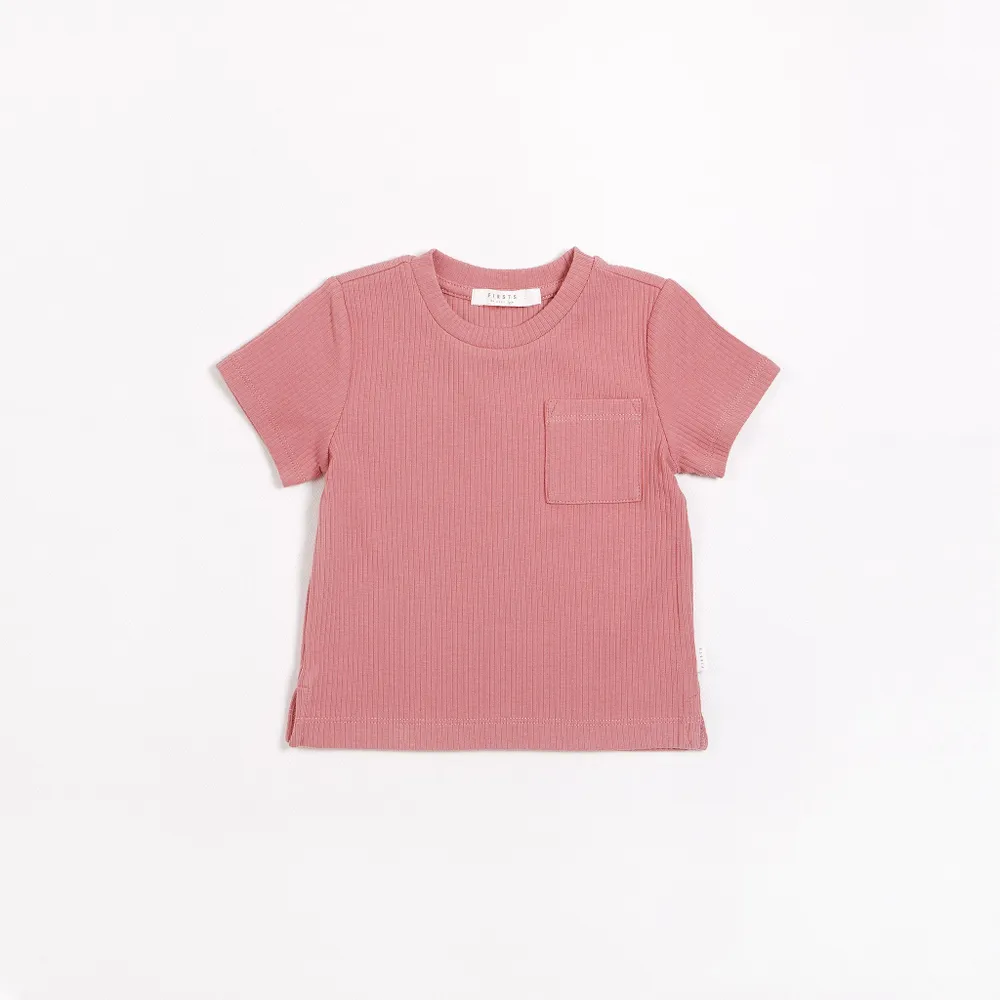 Ribbed Pocket Shirt - Pink