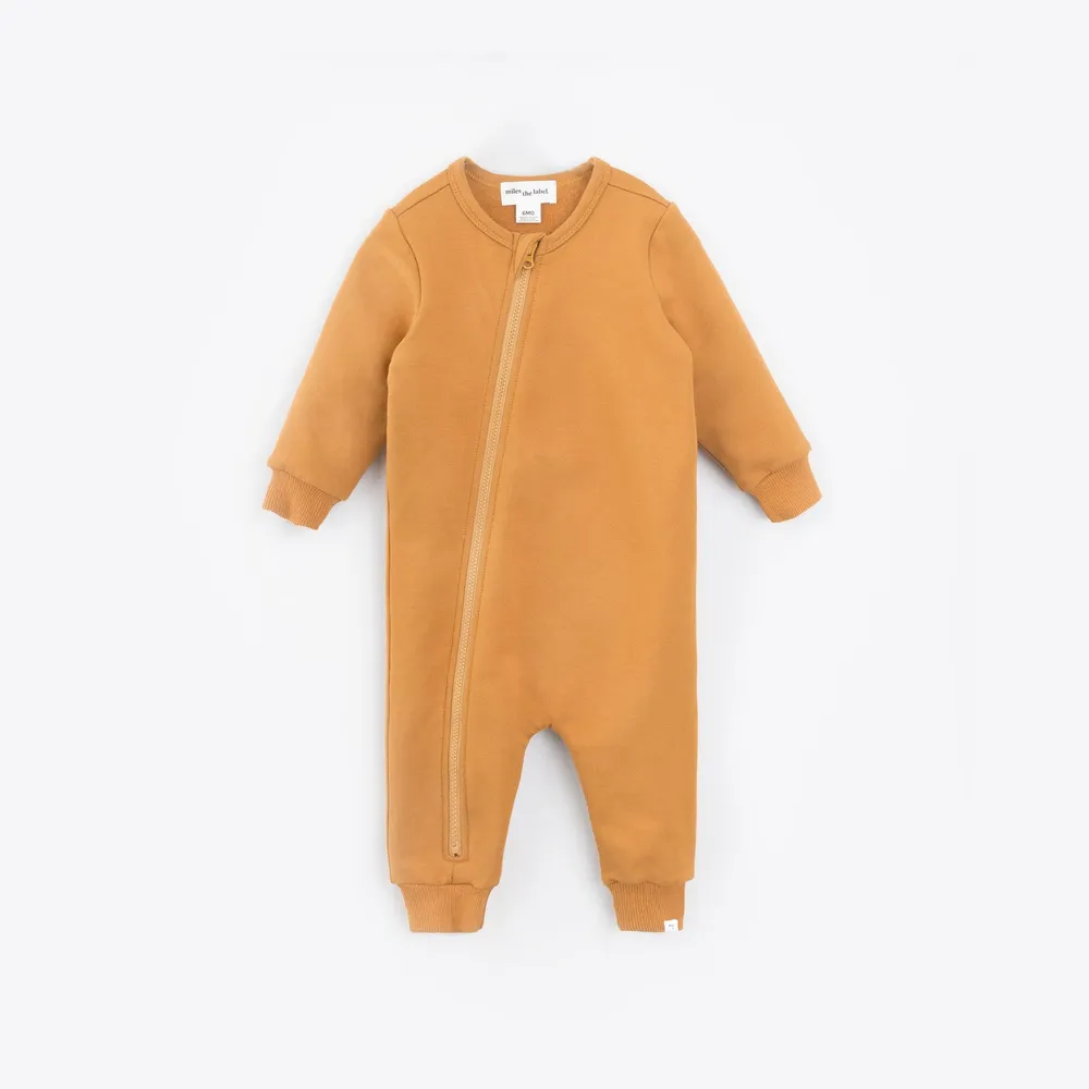 Miles Basics Fleece Playsuit Dijon