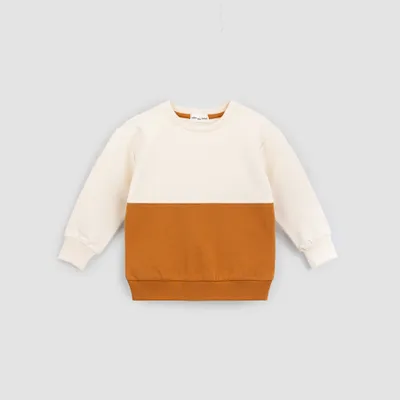 Dijon Color Block on Crème Sweatshirt