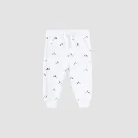 Mountain Peaks Print on Light Grey Baby Jogger