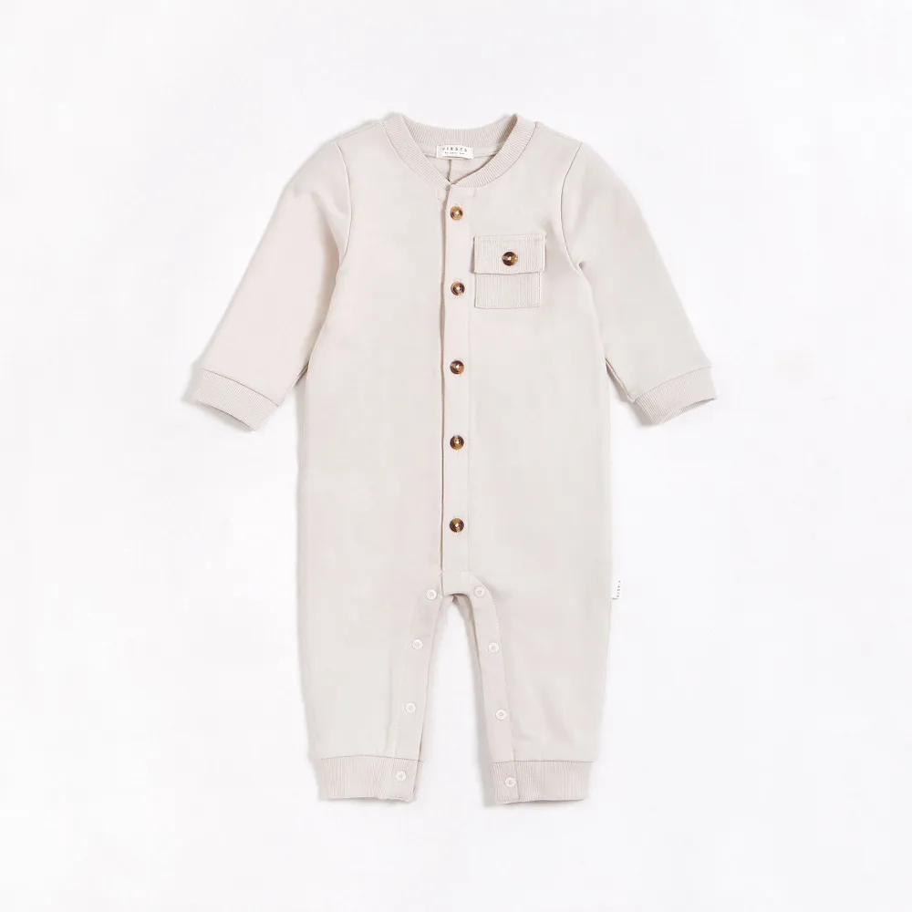 Crème French Terry Playsuit