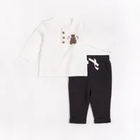 Bear Cub Henley Outfit Set