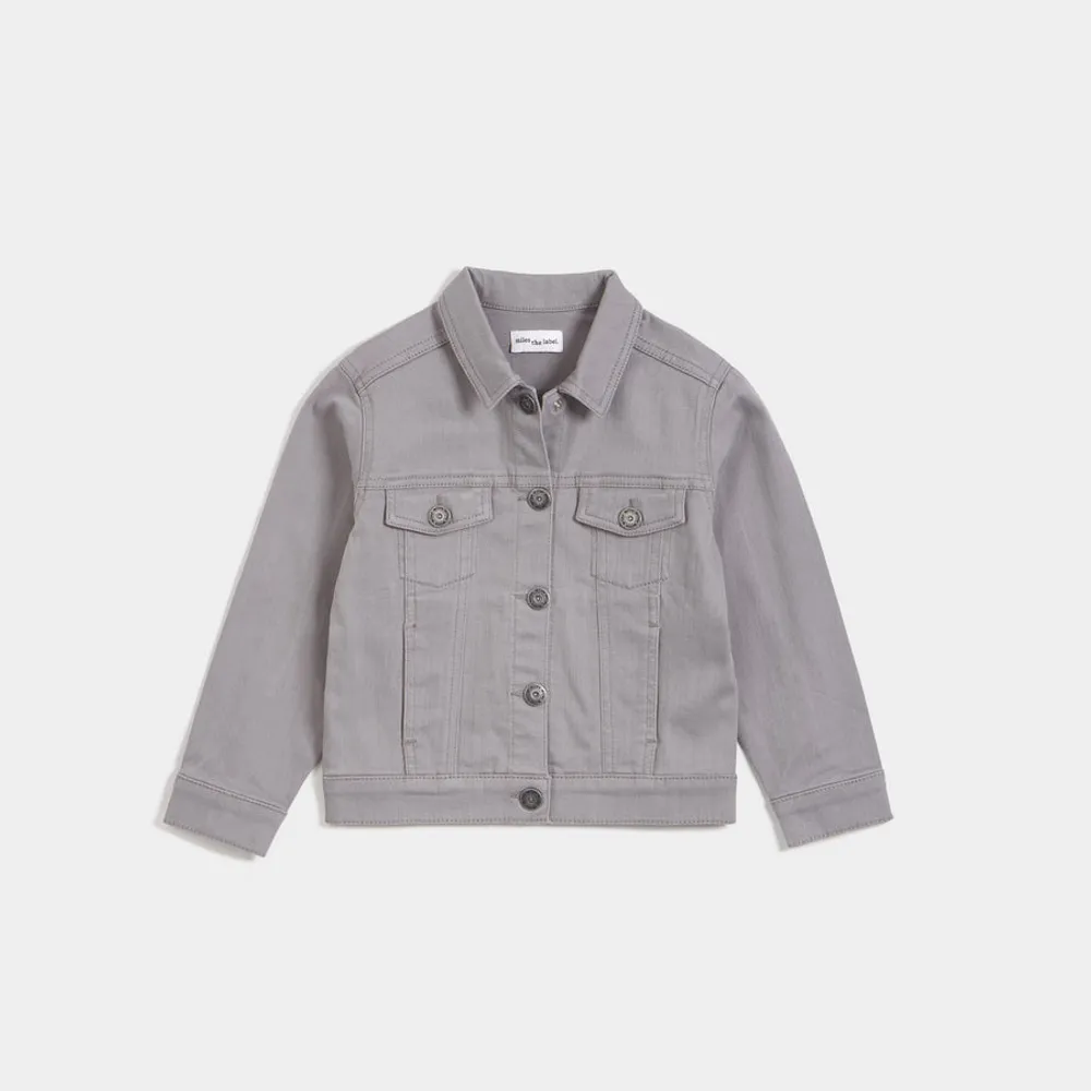 Light Grey Miles Eco-Denim Jacket