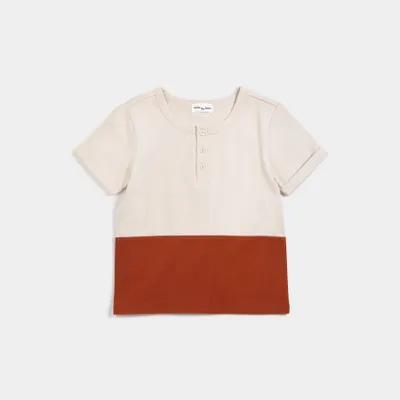 Sandstone Color Block Henley