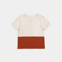 Sandstone Color Block Henley