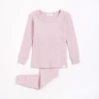 Lavender Modal Rib Infant PJ Set