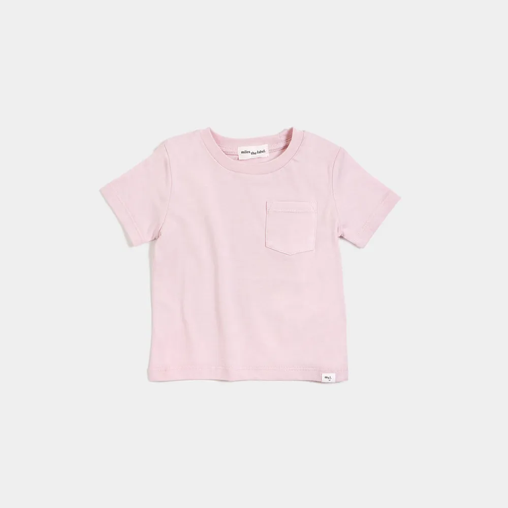 "Miles Basics" Cloudy Pink T-Shirt