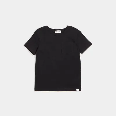 "Miles Basics" Pure Black T-Shirt