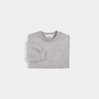 "Miles Basics" Heather Grey Puff Sweatshirt