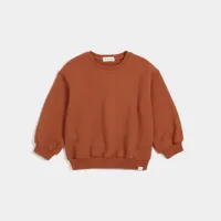 "Miles Basics" Sandstone Puff Sweatshirt