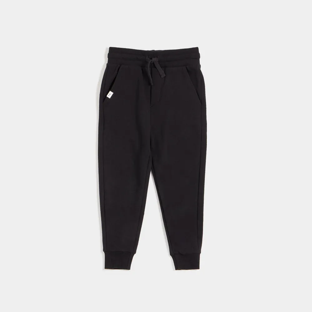 "Miles Basics" Pure Black Jogger