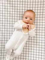 Muslin Bandana Bib Set – City Cars & Ochre Stripe