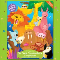 Animals Around the World Dry Erase Coloring Book