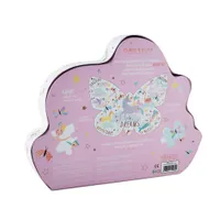 80 PIECE " BUTTERFLY" SHAPED JIGSAW WITH SHAPED BOX - FANTASY