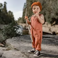 BROWN PATTERNED ONE PIECE, BABY BOY