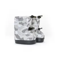 Toddler Booties - Camo Print White Light Grey