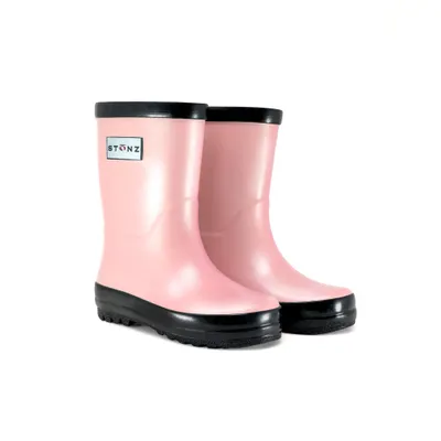 Rain Boots - Metallic Haze Pink