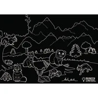 Chalkboard Wildlife Placemat