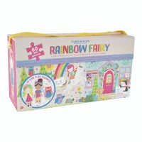 60PC GIANT FLOOR PUZZLE WITH POP OUT PIECES - RAINBOW FAIRY