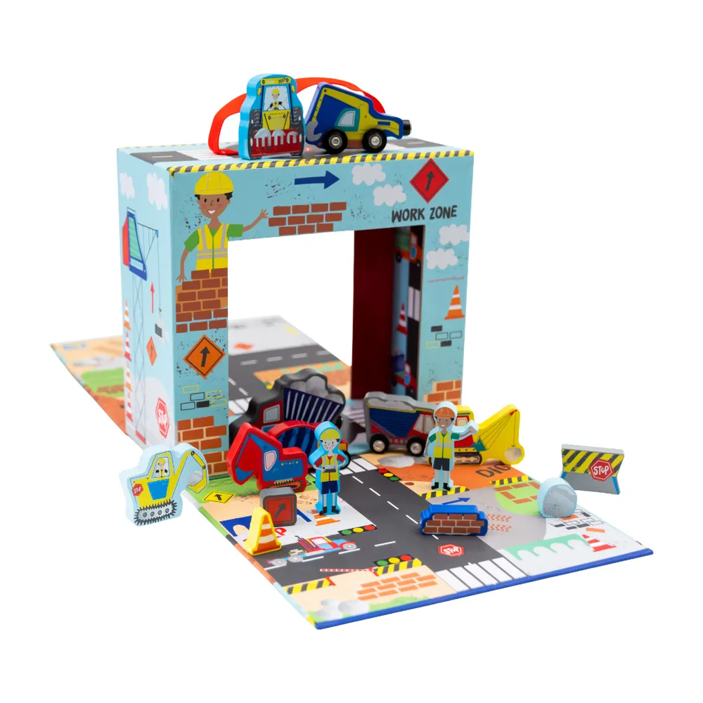 PLAYBOX WITH WOODEN PIECES - CONSTRUCTION