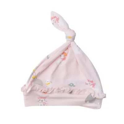 Knotted Hat - Bunnies Pink