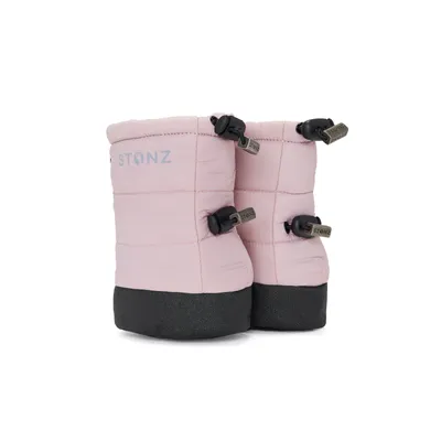 Baby Puffer Booties - Haze Pink