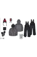 Blizz Snowsuit Set - Gray/Red