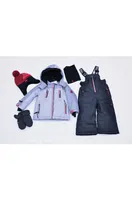 Blizz Snowsuit Set - Gray/Red