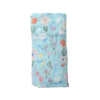 SWADDLE BLANKET - FLORAL SWANS