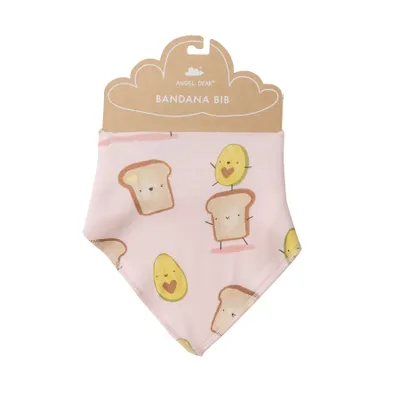 Bandana Bib - Avo Toast Pink