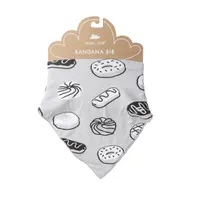 BANDANA BIB - DONUTS GREY