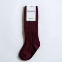 Wine Knee High Socks