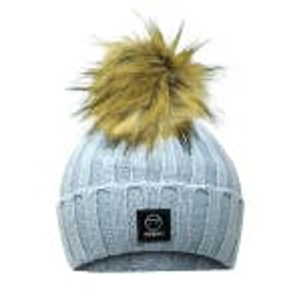 Vegan Fur Pompom Light Blue