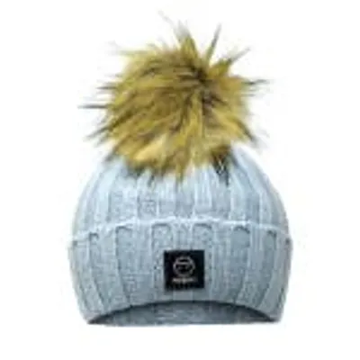 Vegan Fur Pompom Light Blue