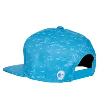 ADVENTURE AWAITS BLUE SNAPBACK