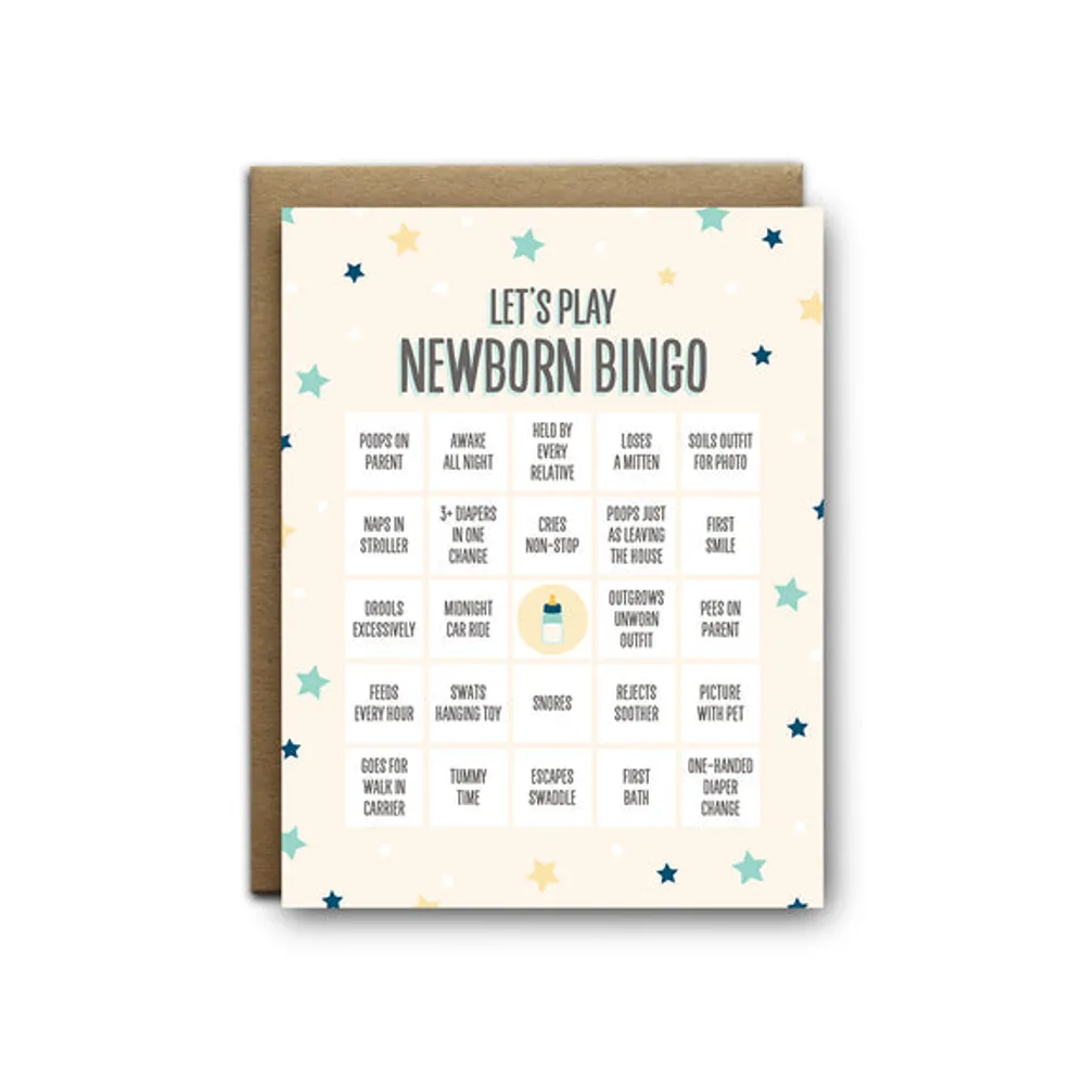 Play Newborn Bingo Card