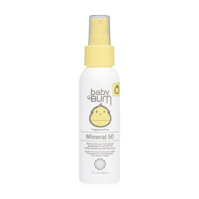 Mineral SPF 50 Sunscreen Spray-Fragrance Free (3 OZ)