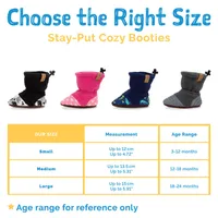 Stay-Put Cozy Fleece Booties | Terrazzo