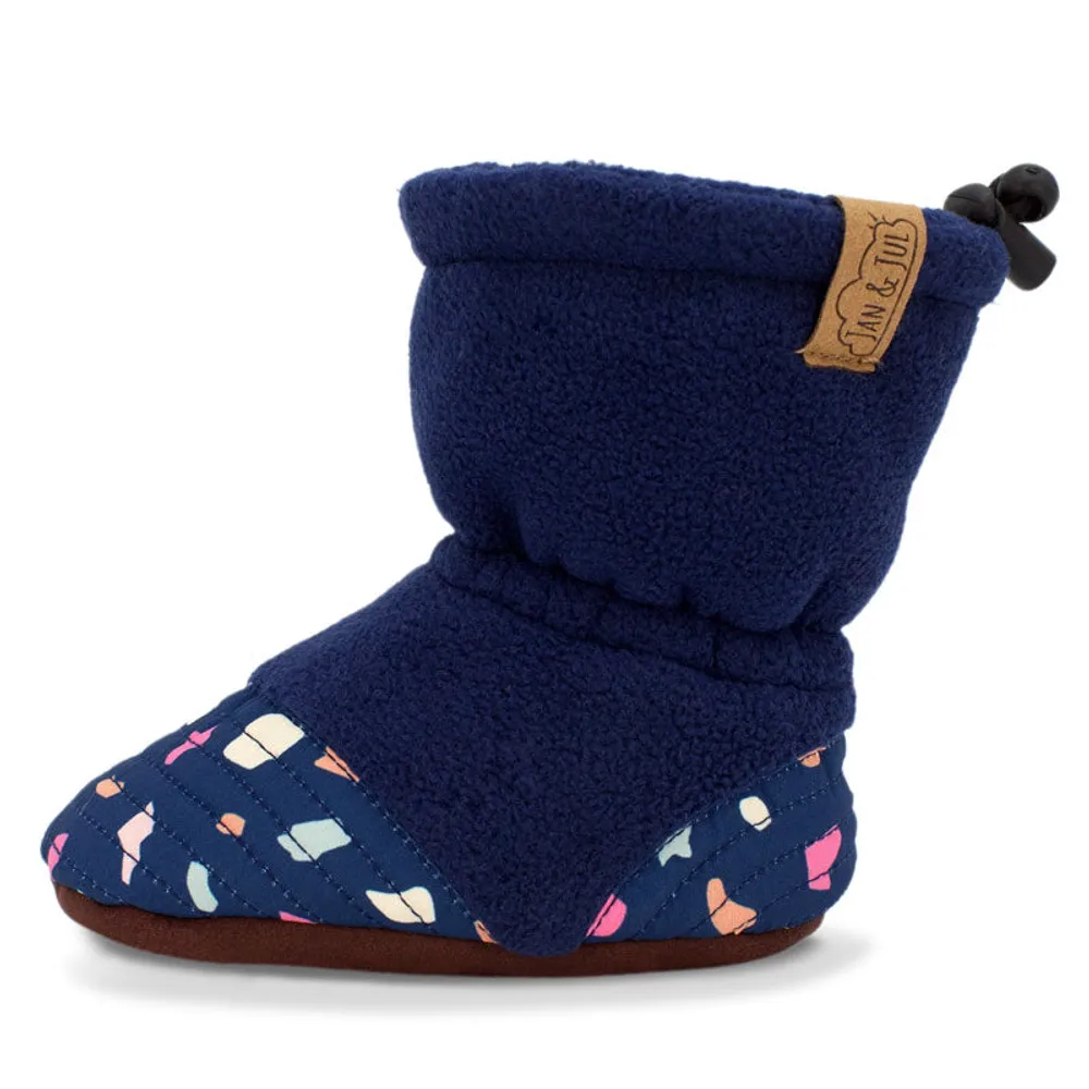 Stay-Put Cozy Fleece Booties | Terrazzo