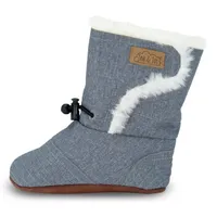 Stay-Put Winter Booties | Heather Grey