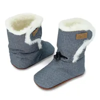 Stay-Put Winter Booties | Heather Grey